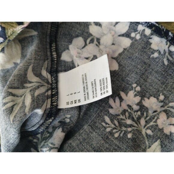 American Eagle Womens L Floral Smocked Tie Shoulder Mini Sundress Cottagecore - Picture 6 of 6